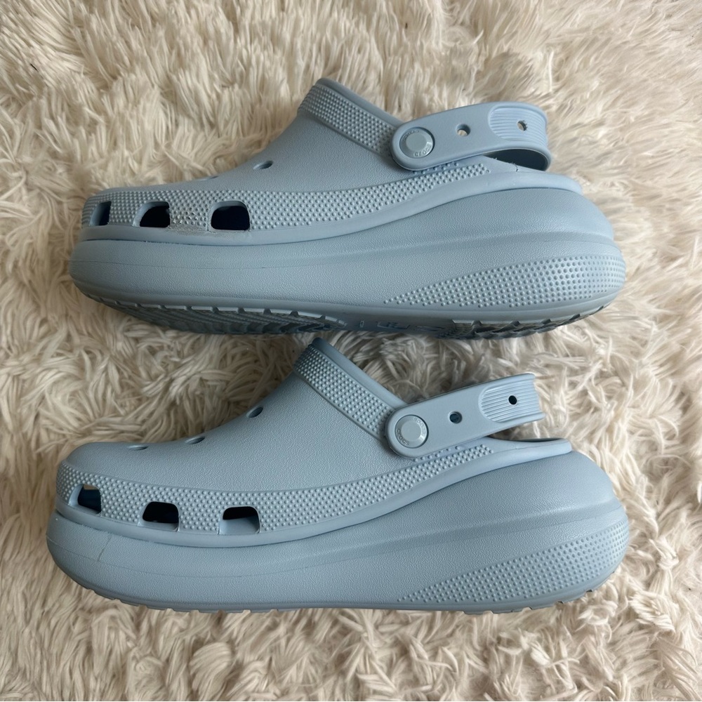 Crocs Classic Crush Platform Clog Blue Womens Size 9 - Picture 7 of 10